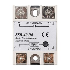 1-10Pcs SSR-25DA SSR-60DA 250V Solid State Relay Alloy Heat Sink 25/40/60/100A