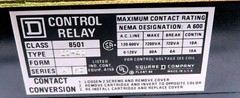 NEW SQUARE D 8501LO-40 MAGNETIC RELAY SERIES A 8501LO40