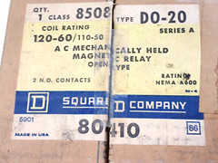 Square D 8508 D0-20 MAGNETIC RELAY SER A NEW