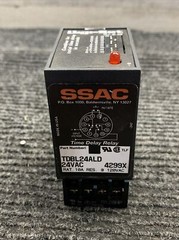 Used SSAC NSB TDBL24ALD Timing Relay Time Delay 10A 24V