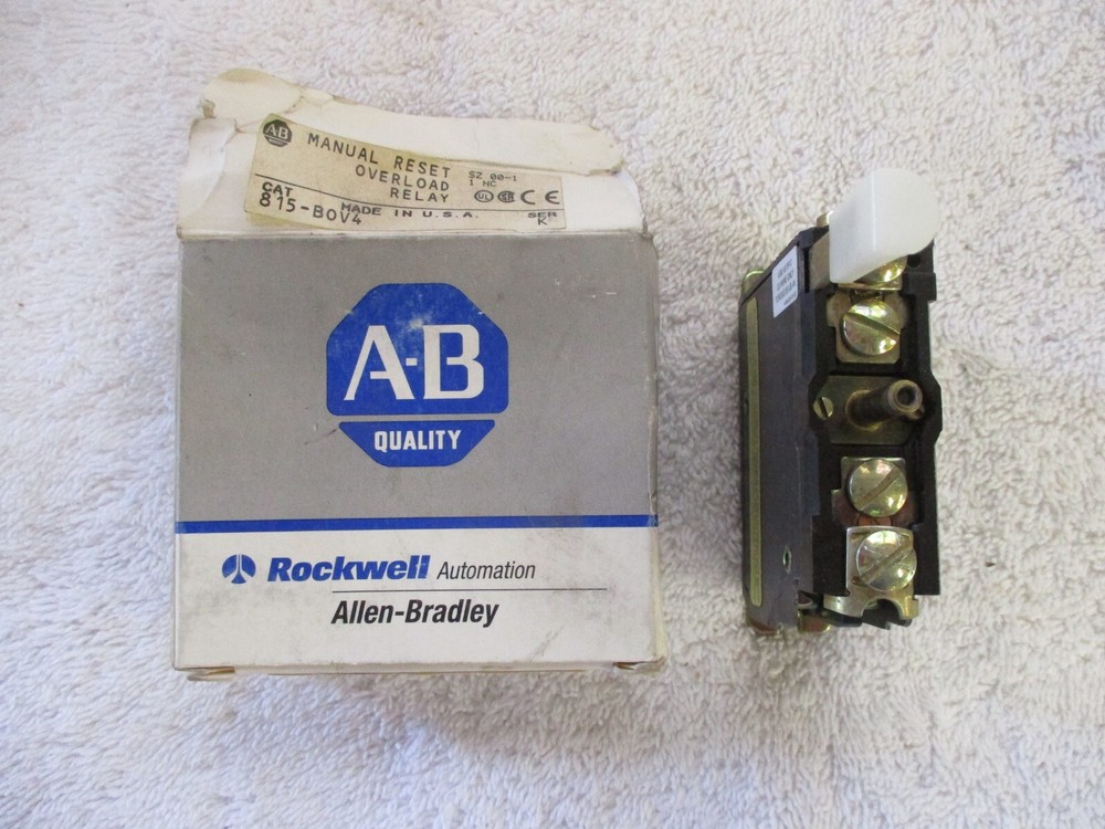 NIB Allen Bradley Manual Reset Overload Relay 815-BOV4 Ser K 815-B0V4