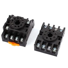 2 Pcs 8 Pin 11Pin PF083A PF113A Power Timer Relay Socket Base Holder