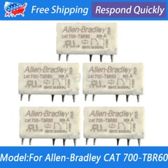 5PCS Power Relay For Allen-Bradley CAT 700-TBR60 CAT700-TBR60 250VAC 5Pin 60V 6A