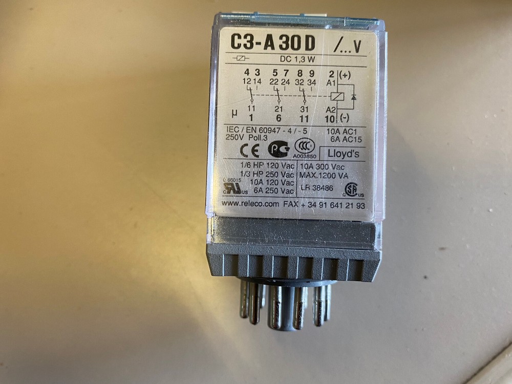 Releco C3-A30 Monostable Relay, Print Relay 10A 110V DC Coil / 1.3W