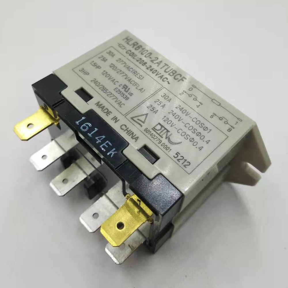 1PC HLR6100-2ATUBCF 208-240VAC Compressor Relay 6 Pins 30A