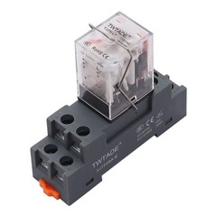 AC 110V/120V Relay 10A Electromagnetic Power Coil Relay 8 Pins DPDT 2NO+2NC w…