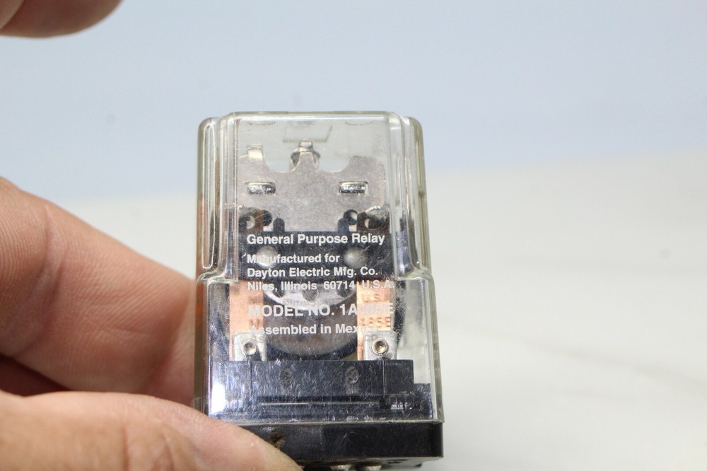 Dayton 1A485E General Purpose Relay 24V DC Coil Volts, 10A @ 277V AC Contact