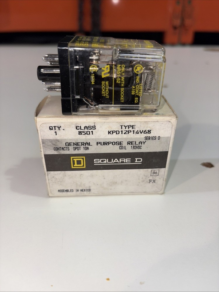 Square D 8501KPD12P14V68 General Purpose Relay