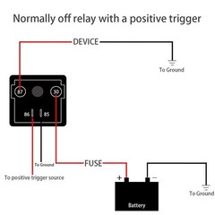 Relay 120A, 12V Continuous Duty SPST 4-pin High Power Relay