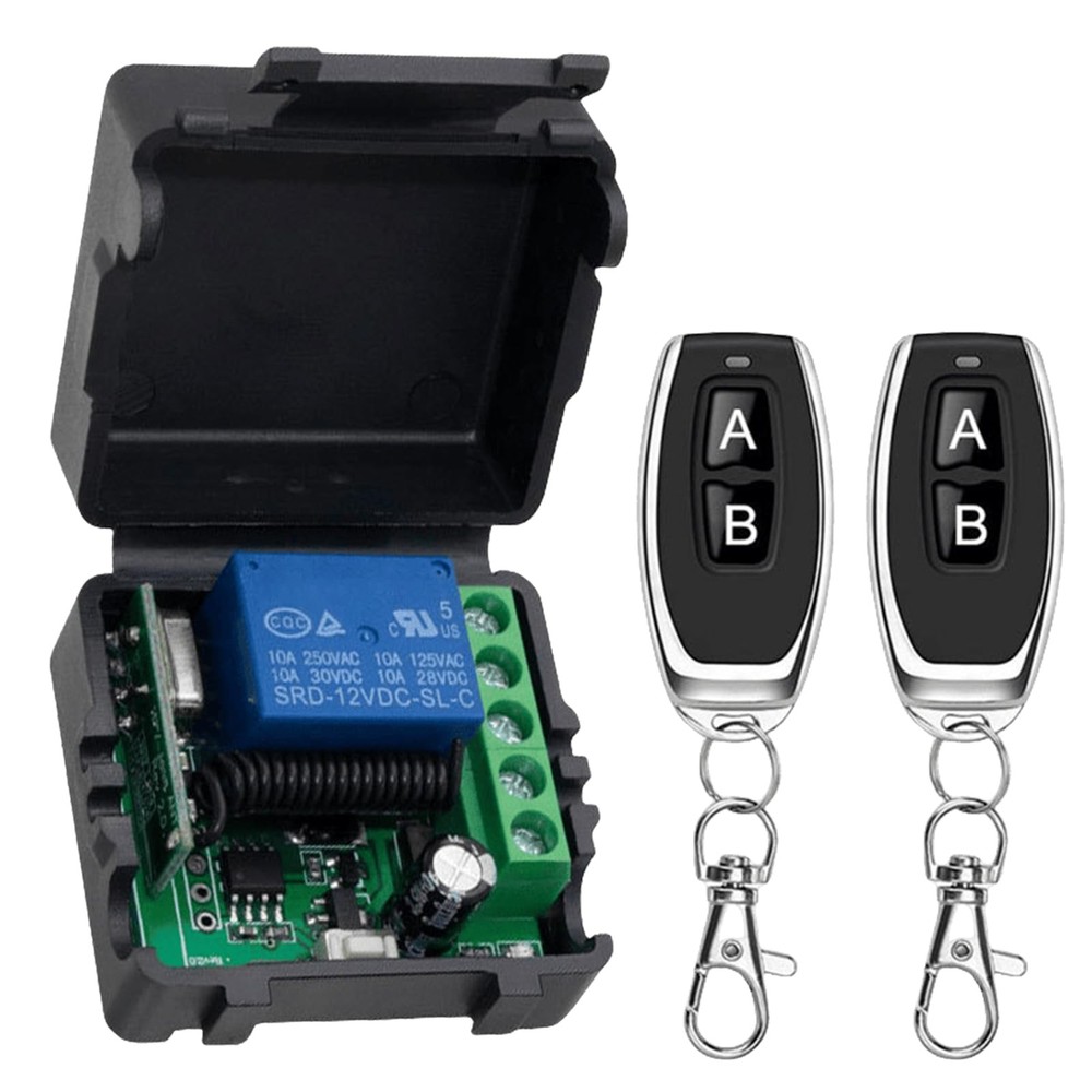 Wireless Remote Control Switch, 5V 12V 24V 30V Wireless Switch with 2 Remote Controls…