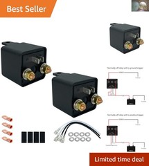 Reliable 12V 200A SPST 4-Pin Heavy Duty Relay Set for Optimal Performance