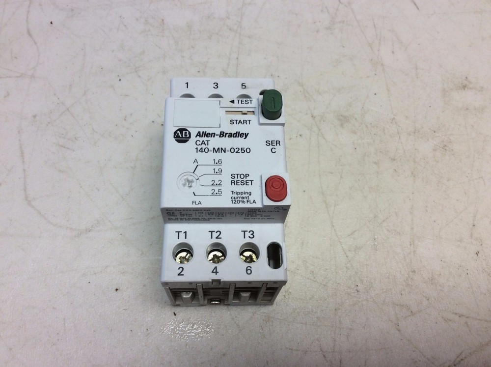 Allen Bradley 140-MN-0250 2.5 A Motor Circuit Protector Breaker 140MN0250 140-MN