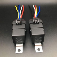 New 2 PCS New Trim & Tilt Relay Plug Socket Cook Mfg 7493 12V 80amp P/N 1197493