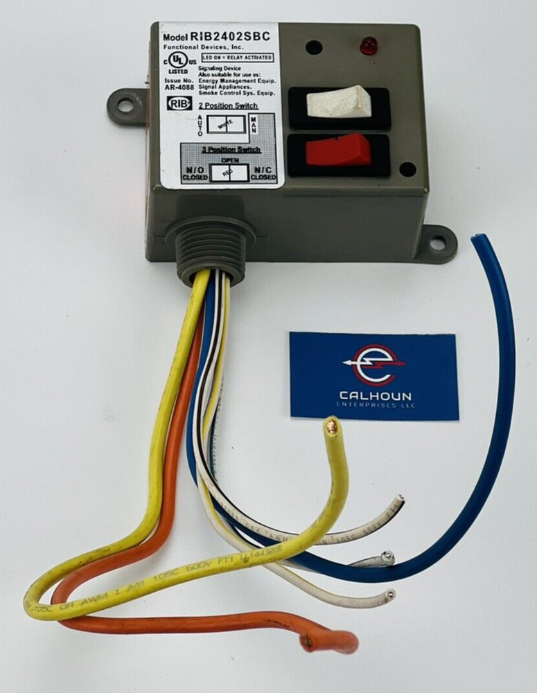 Functional Devices RIB2402SBC Relay 20A 24V/208-277V *WARRANTY*