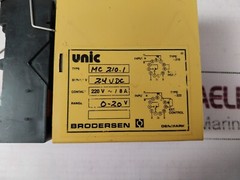 Brodersen MC 210.1 Voltage Relay with Base 220V~/8A