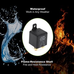 1 Set 2-Pin 12V 250A Waterproof Latching Auto Relay for Car Truck Marine