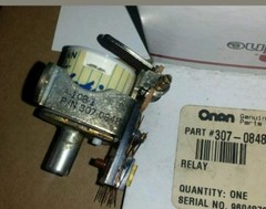 Qty-2 HEINEMANN RELAY SILIC-O-NETIC A-108-1 ONAN 307-0848 2 pc lot