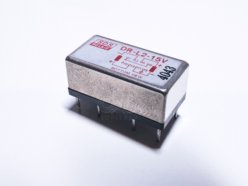 DR-L2-15V SDS RELAIS High Reliability PCB Relay 15VDC SPDT 1A 2 Coil Latching