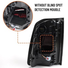 FIONE Tail Light Assembly Compatible with Dodge Ram 1500 2019-2023 Blind Spot Mo