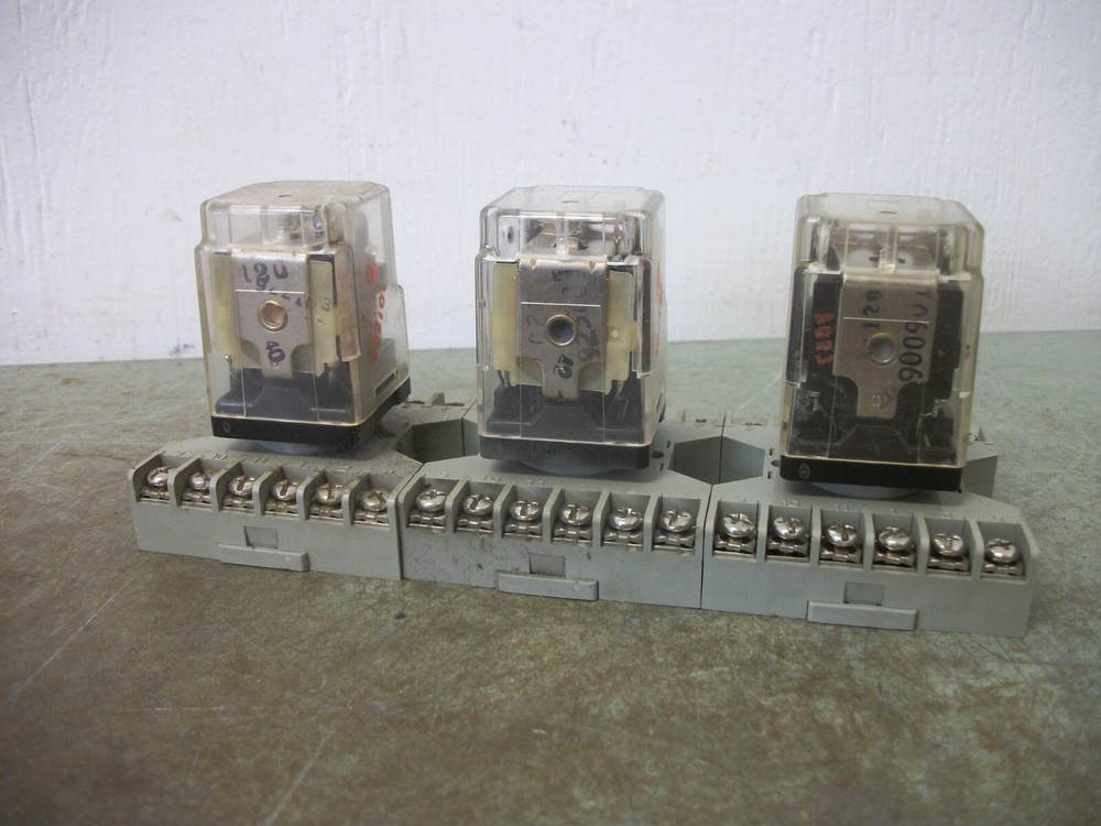 POTTER & BRUMFIELD LOT OF 3 RELAYS KRPA-14AG-120 120VCOIL