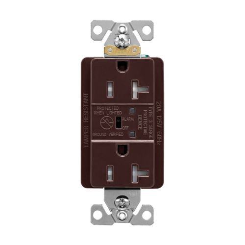 Eaton Wiring Devices TR5362BS – SURGE RECP TR 20A 125V LED & ALARM B – 1EA