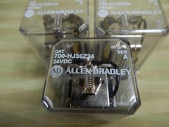 Allen-Bradley Cat 700-HJ36Z24 SPDT Magnetic Latching Relays Qty 3 24VDC Coils BX