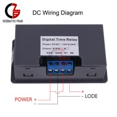 Delay Time Relay Module Timing Delay Cycle Switch Timer DC5V 12V 24V AC110V-220V