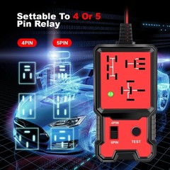 Vehicle Relay Tester 12V LED Checker for 4 Pin 5 Pin Automotive Relay Testing
