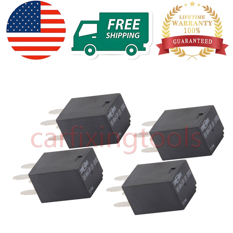 4 Pack Automotive Purpose Relays 303-1AH-C-R1-U01-12VDC SPNO 12VDC for SongChuan