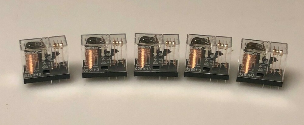 (QTY. 5) OMRON 18VDC 16A SPDT RELAY G2R-1-E DC18 (29 x 13 x 25.5 MM) PC PIN NEW