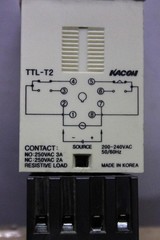 KACON TIME DELAY RELAY TTL-T2 240 VAC 3 AMP 10 MINUTE **WARRANTY INCLUDED**