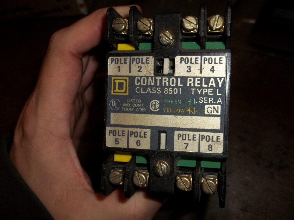 SQUARE D 8501 L0-80 CONTROL RELAY 110V 50HZ 120V 60HZ COIL (112-3)
