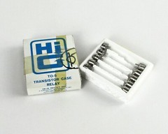 Lot of (10) HI-G Military Style Relay TO-6 Transistor Case, P/N MAPD-5, 5 VDC