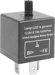 Adjustable 12V LED Flasher Relay for Reliable Turn Signals in All Vehicles