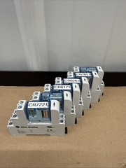 6- Allen Bradley 700-HP32Z24 SER A Relay W/ Din Rail Base 700-HN123 & 700-ADL1R