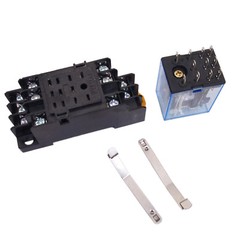 US Stock MY3N-J MY3NJ HH53PL JQX-13F 12V DC Coil Cube Relay & Socket Base