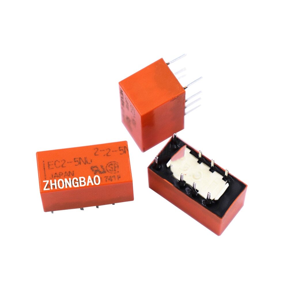 5PCS EC2 New Relay EC2-5NU EC2-12NU EC2-24NU 2A 5V 12V 24V 10PIN