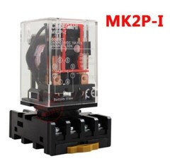 1Pcs MK2P-I DC 220V Coil 8 Pins Power Relay With PF083A Socket Base