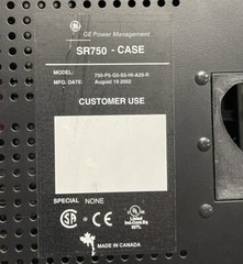 General Electric Feeder Management Relay 750-P5-G5-S5-HI-A20-R
