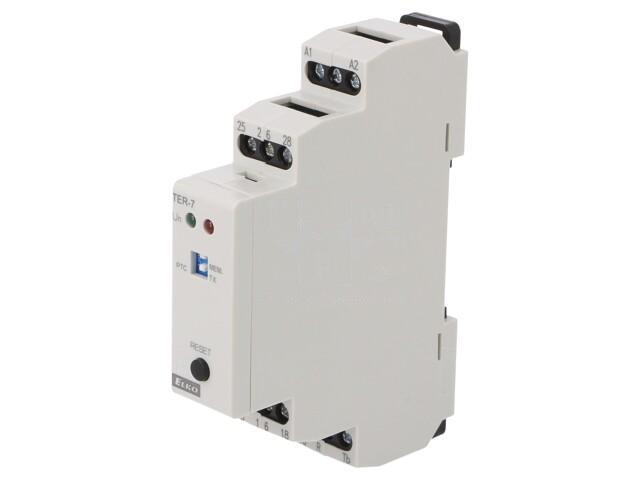 TER-7 Module: Temperature Monitoring Relay Temperature 24-240VAC ELKO EP