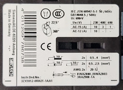 Siemens Sirius 3RH2122-2BB40 Contactor Relay 10A 240V AC / DC 24V