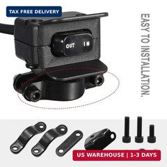 12V Winch Switch with Mounting Bracket, Heavy Duty 4 Wheeler Handle bar Control