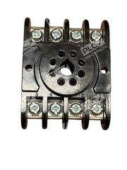 Amphenol 8-Pin Power Relay Socket Base Octal Screw Terminal DIN & Panel Mount