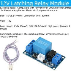 2Pcs 12V Latching Relay Module