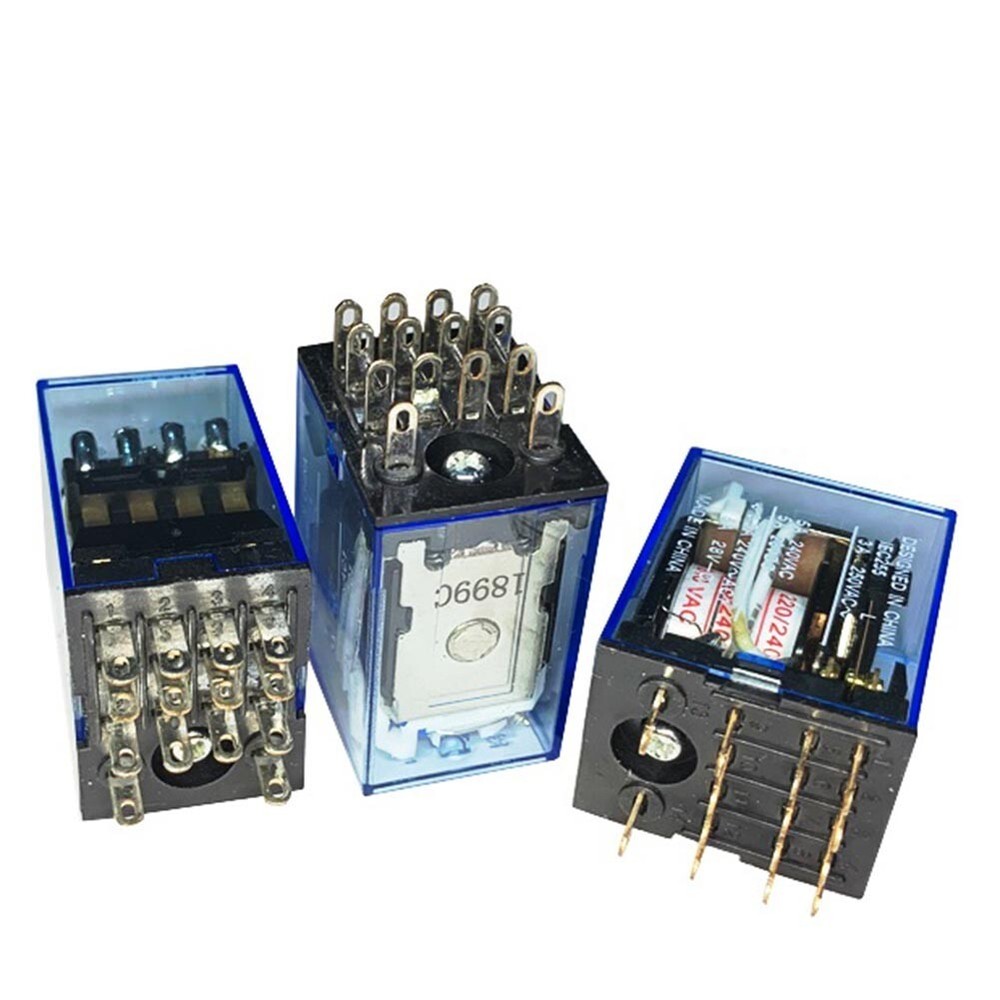 MY4N-J MY4NJ Intermediate Relay 10Pcs for Omron AC12V 24V 36V 110V 220V 380V
