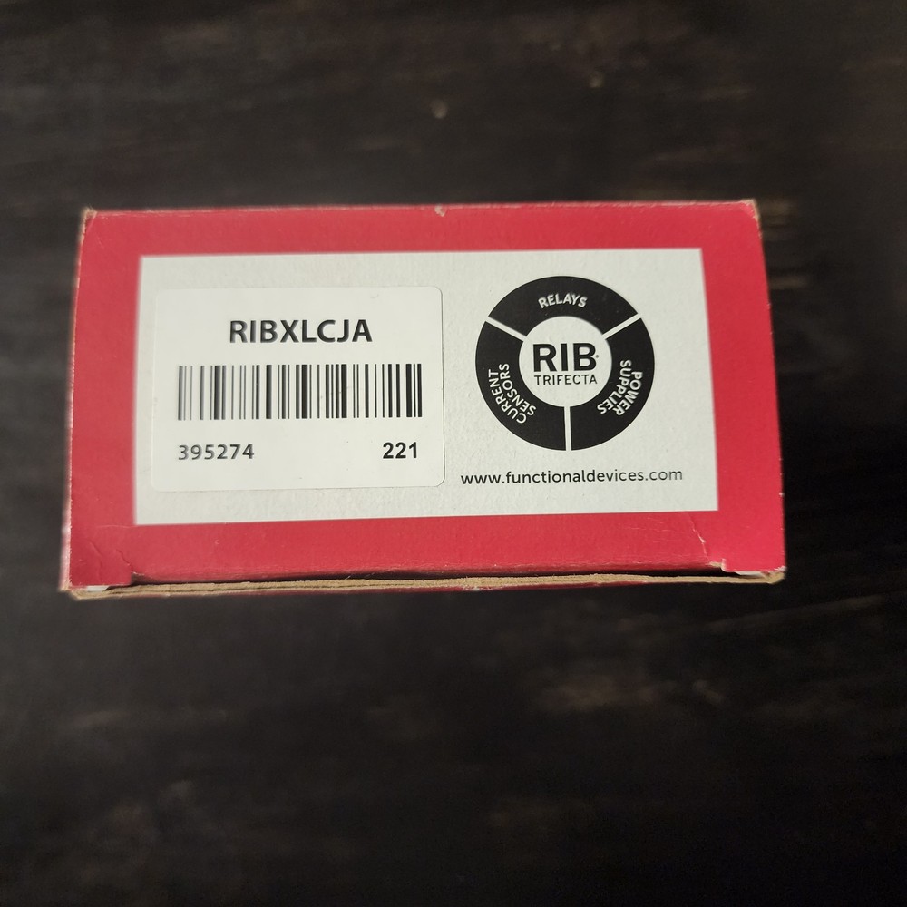 RIB Functional Devices RIBXLCJA Current Switch/Relay, 10Amp – NEW