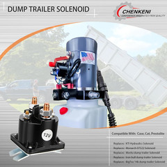 12V Dump Trailer Solenoid Relay, 4-Terminal Intermittent Duty Solenoid