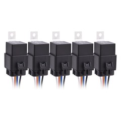40/30 Amp Waterproof Relay Harness Set – 12V 5-PIN SPDT Automotive Relay 5 pack