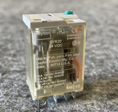 Dayton 1FC13 Relay Socket 300VAC & 5YR20 24VDC Relay 15A Used
