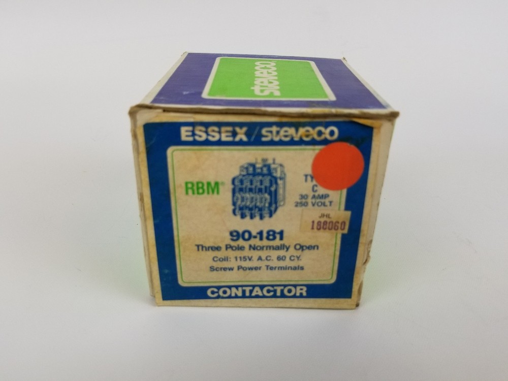 Essex Steveco Contactor 90-181 New Old Stock